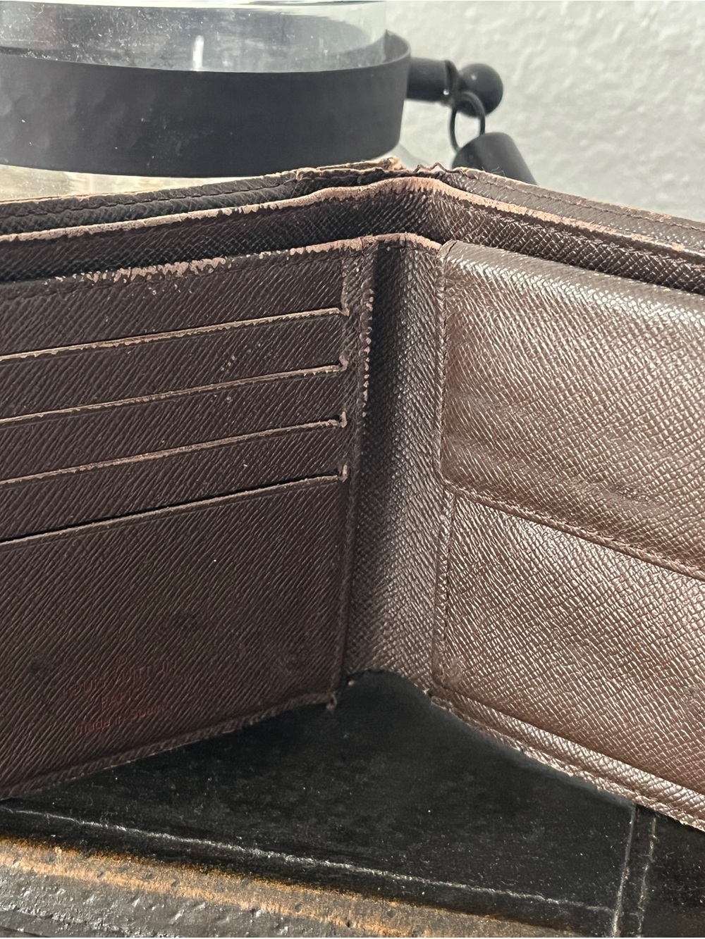 Louis Vuitton Brown and Dark Brown Damier Canvas Bifold Wallet - Picture 6 of 12